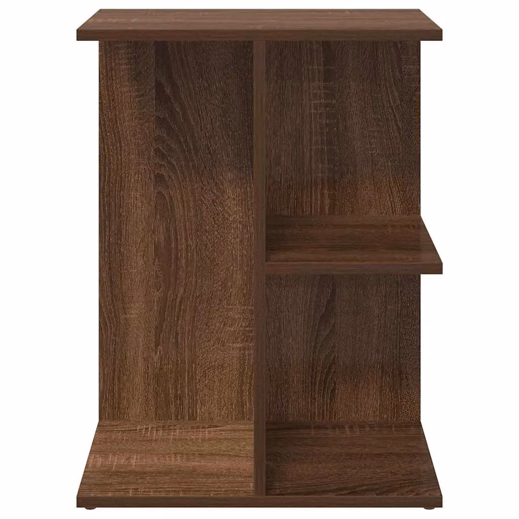 Berkfield Home Brown Oak Bedside Table W: 46.5 cm, D: 29 cm, H: 61 cm – 4