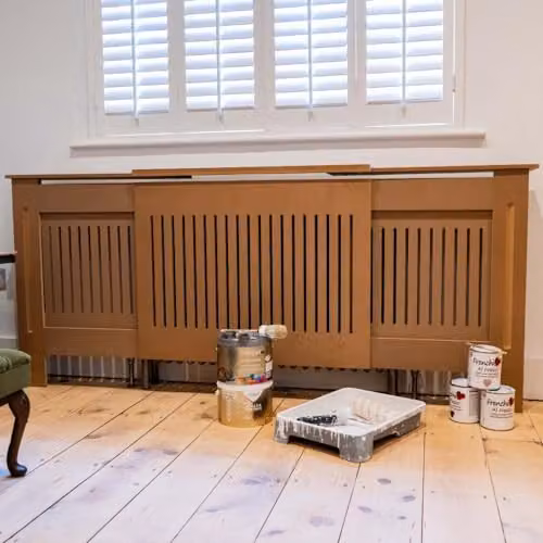 Airwave Adjustable Vertical Line Style Radiator Cover in Unpainted MDF – 2