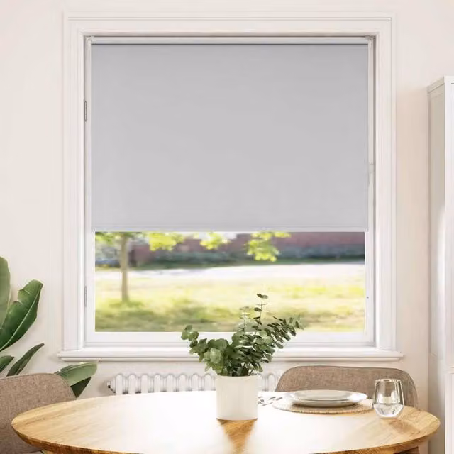 Berkfield Home Grey Blackout Roller Blind with Thermal Insulation, W: 40 cm, H: 150 cm