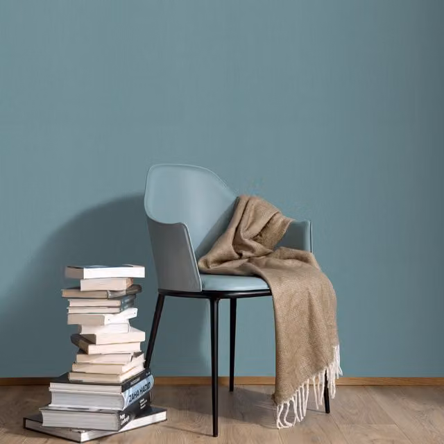 Erismann Elin Modern Plain Woven Wallpaper - Green