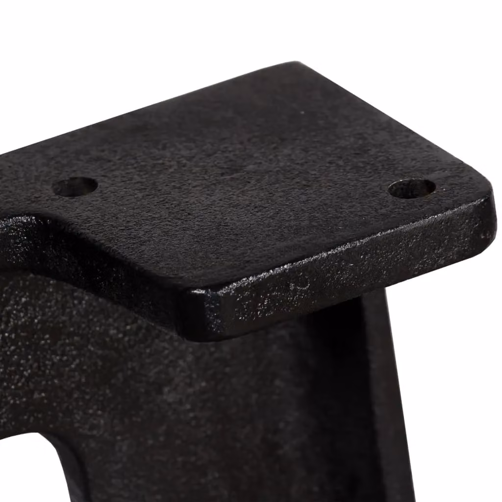 Berkfield Home A-Frame Cast Iron Dining Table Legs, 2 Pieces, Black – 4