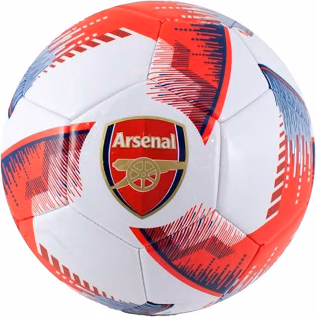Arsenal FC Blitz Crest Football in Red and White