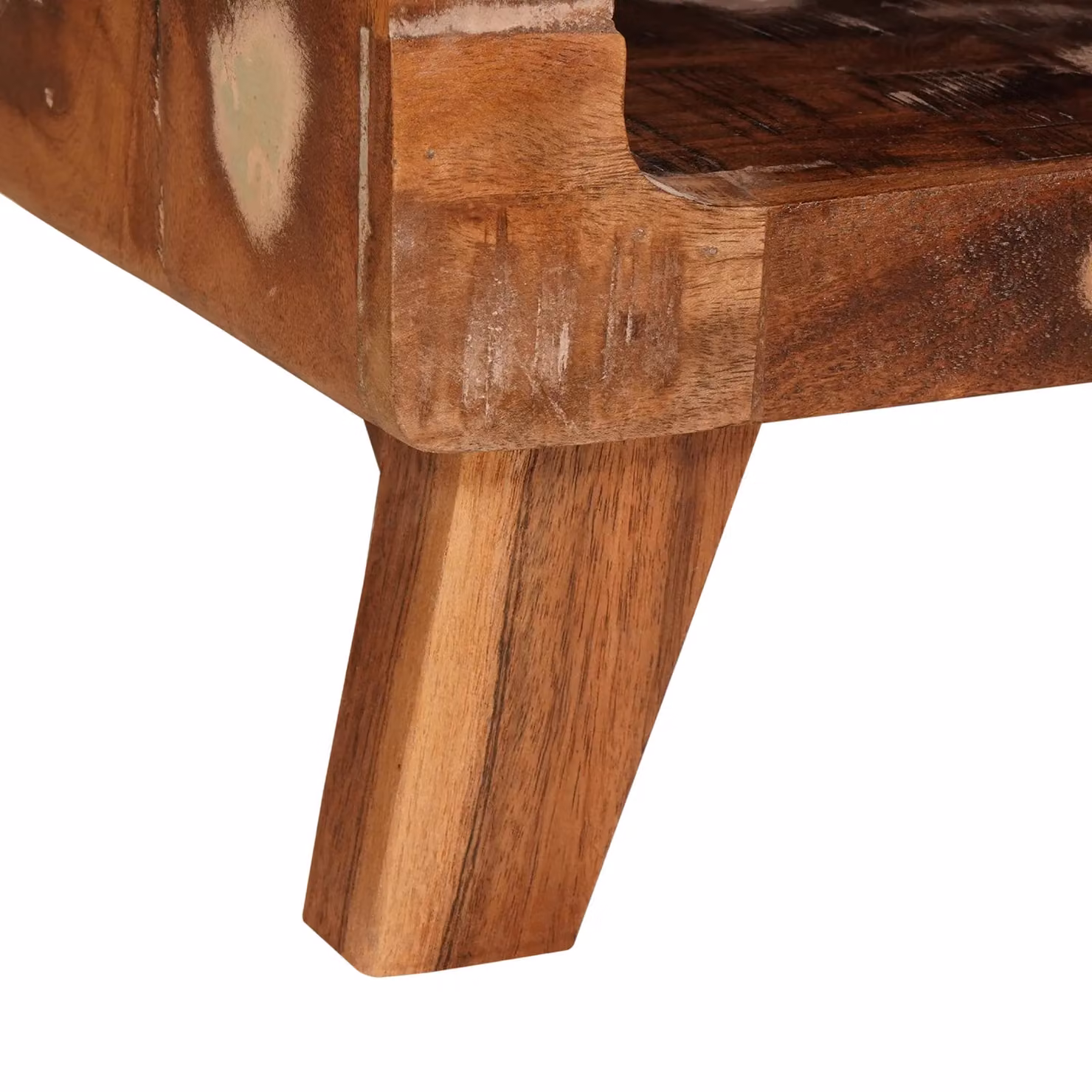 Berkfield Home Multicolour Rustic Reclaimed Wood End Tables W/D/H: 40 x 40 x 49 cm – 5