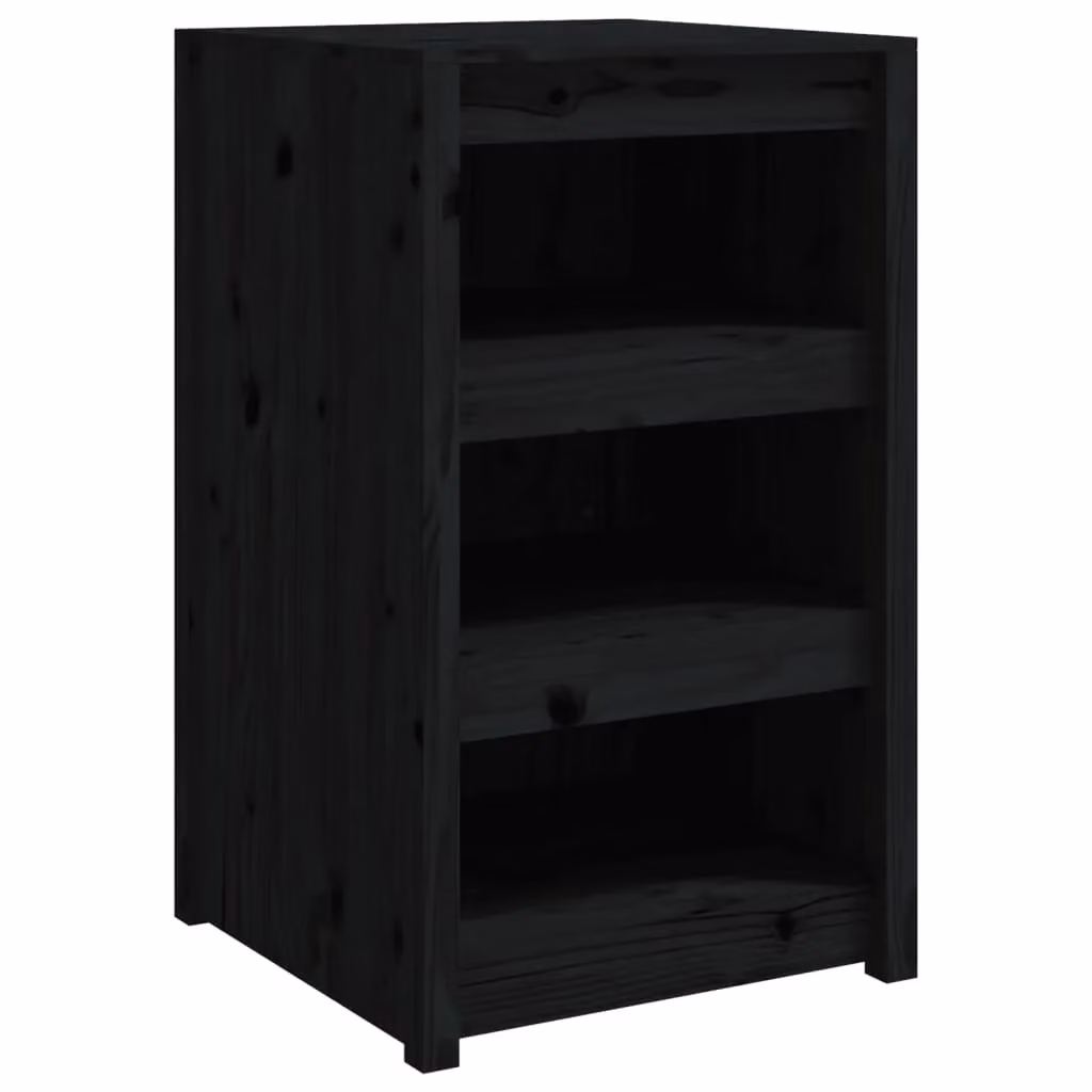 Berkfield Home Outdoor Kitchen Cabinet in Black Solid Pine, W/D/H: 55 x 55 x 92 cm – 2