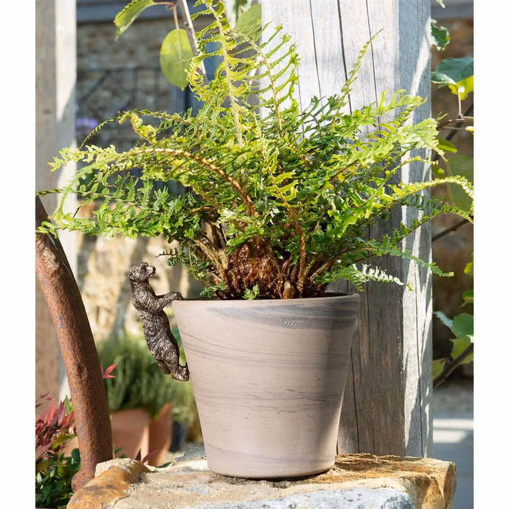 Jardinopia Meerkat Hanging Plant Pot Hanger, Bronze, L10.5 x W3.5 x H5 cm – 5
