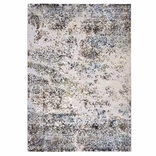 Phoenox Textiles Limited Origins Arabesque Multi Colour Rug with Fringes, W: 120 cm, L: 170 cm – 1