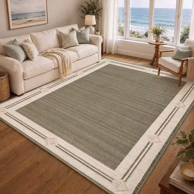Livabliss Fifth Avenue Gilded Border Rug in Grey, W/D: 200 x 275 cm – 1