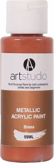 Art Studio Metallic Acrylic Paint in Gold and Bronze