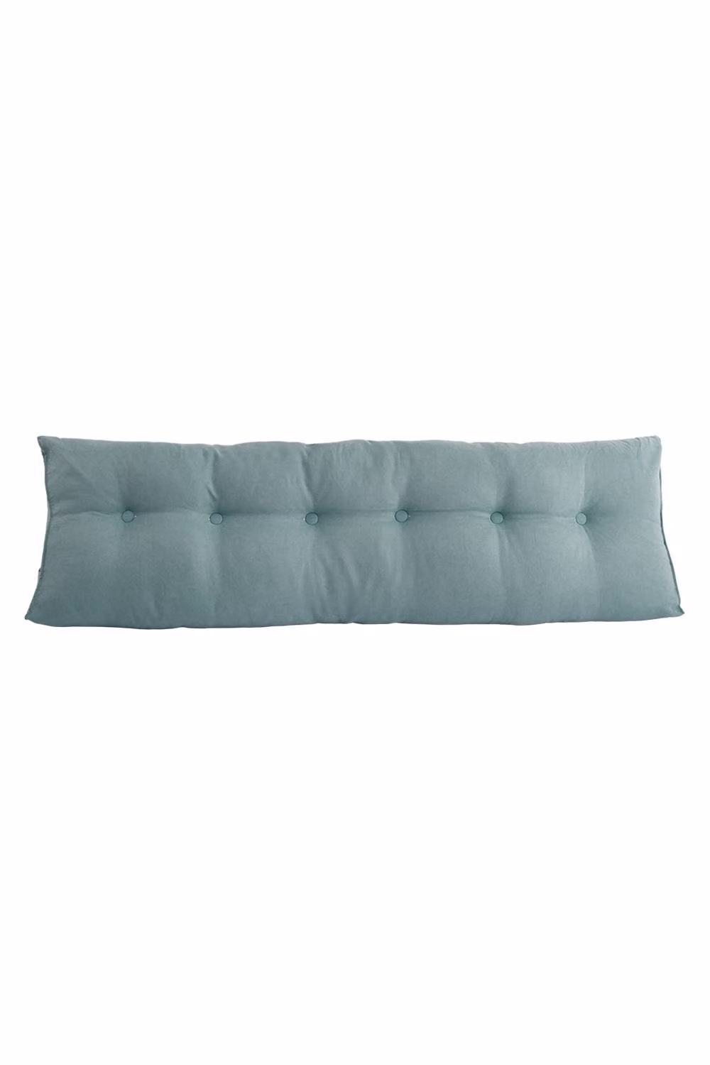 Living and Home Washable Wedge Headboard Pillow with Storage Pocket in Blue, Large – 6