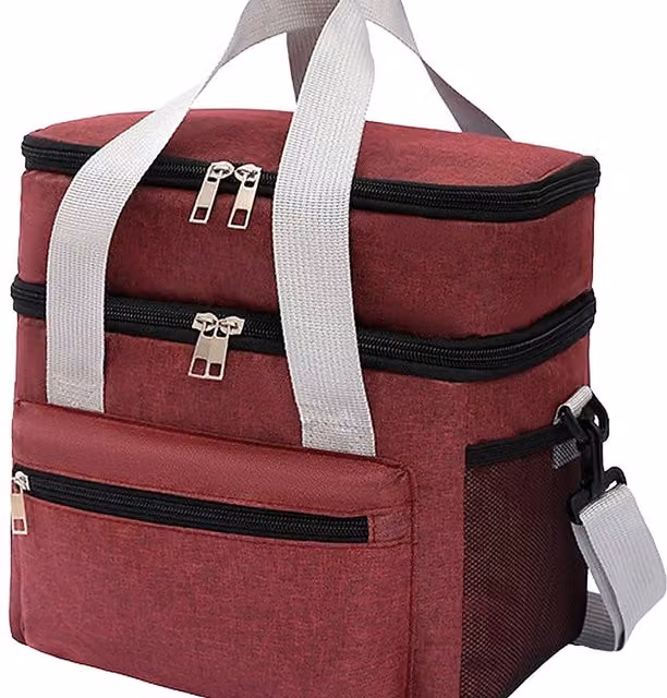 YnysTec Thermal Insulated Lunch Bag and Picnic Cool Bag in Red, 350g