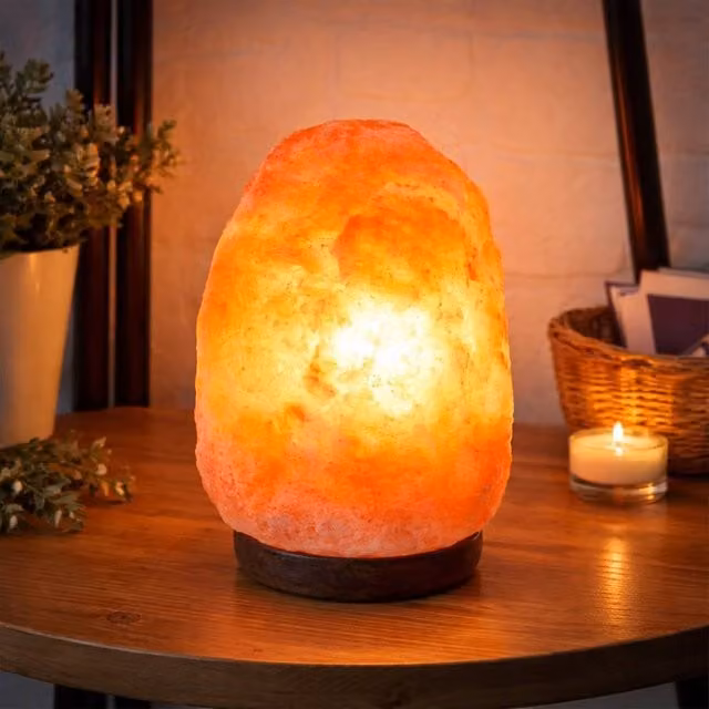 Dragodirect Himalayan Rock Salt Lamp, 2kg Natural Orange Crystal Night Light – 1