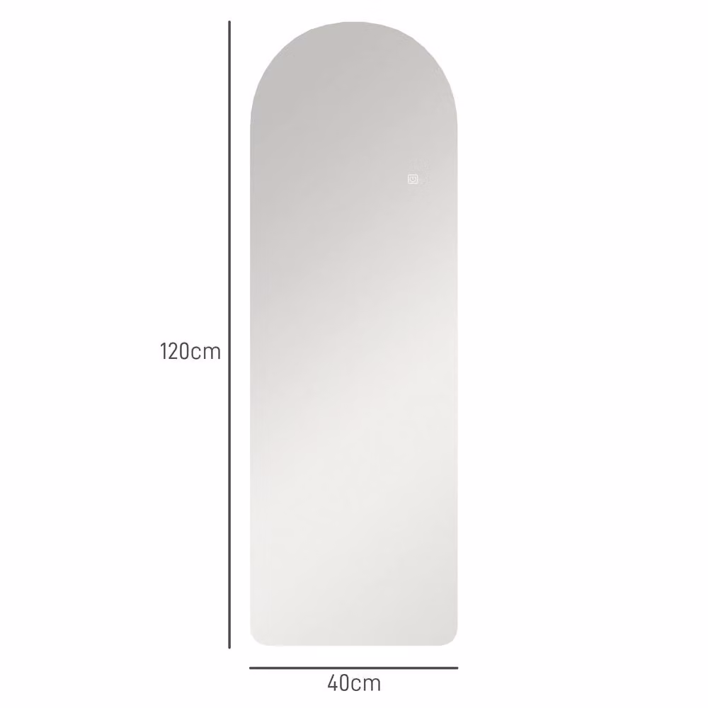 STILVORA Full Length LED Mirror with Dimmable Lights, Clear, W/H: 120 x 40 cm – 2