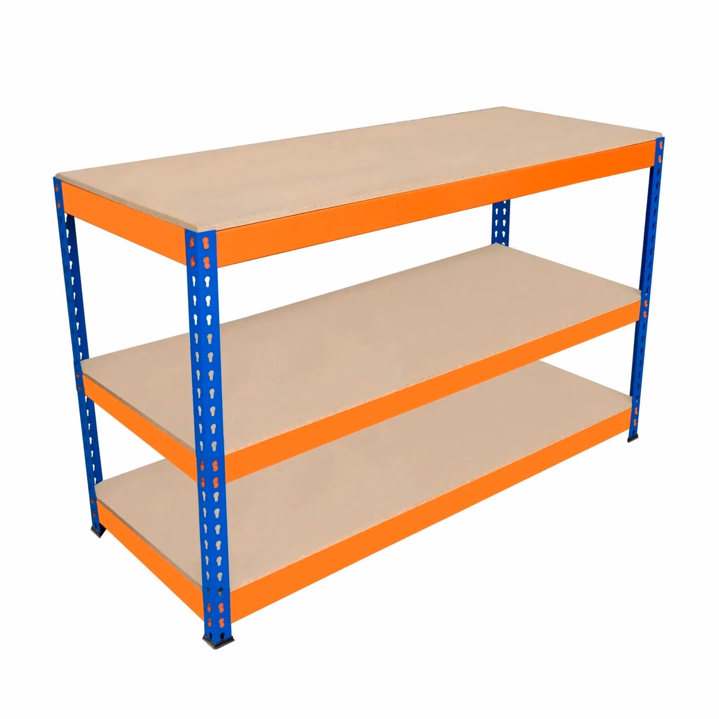 Monstershop S-Rax 3 Tier Workbench in Orange, W/D/H: 150 x 60 x 90 cm – 3