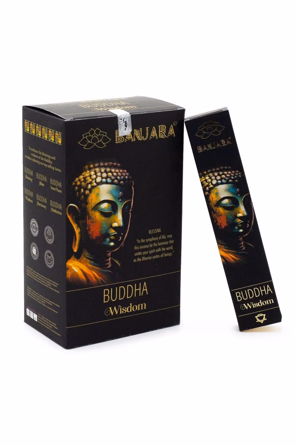 KDMD Banjara Buddha Handcrafted Incense Holder in Black – 2