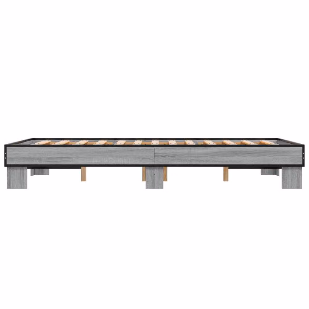 Berkfield Home Grey Sonoma Bed Frame with Drawers W: 140 cm, D: 200 cm – 3
