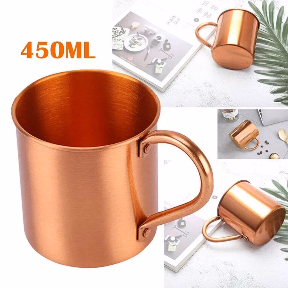 PAWNORA Pure Copper Mug, 450ml, Bronze – 2