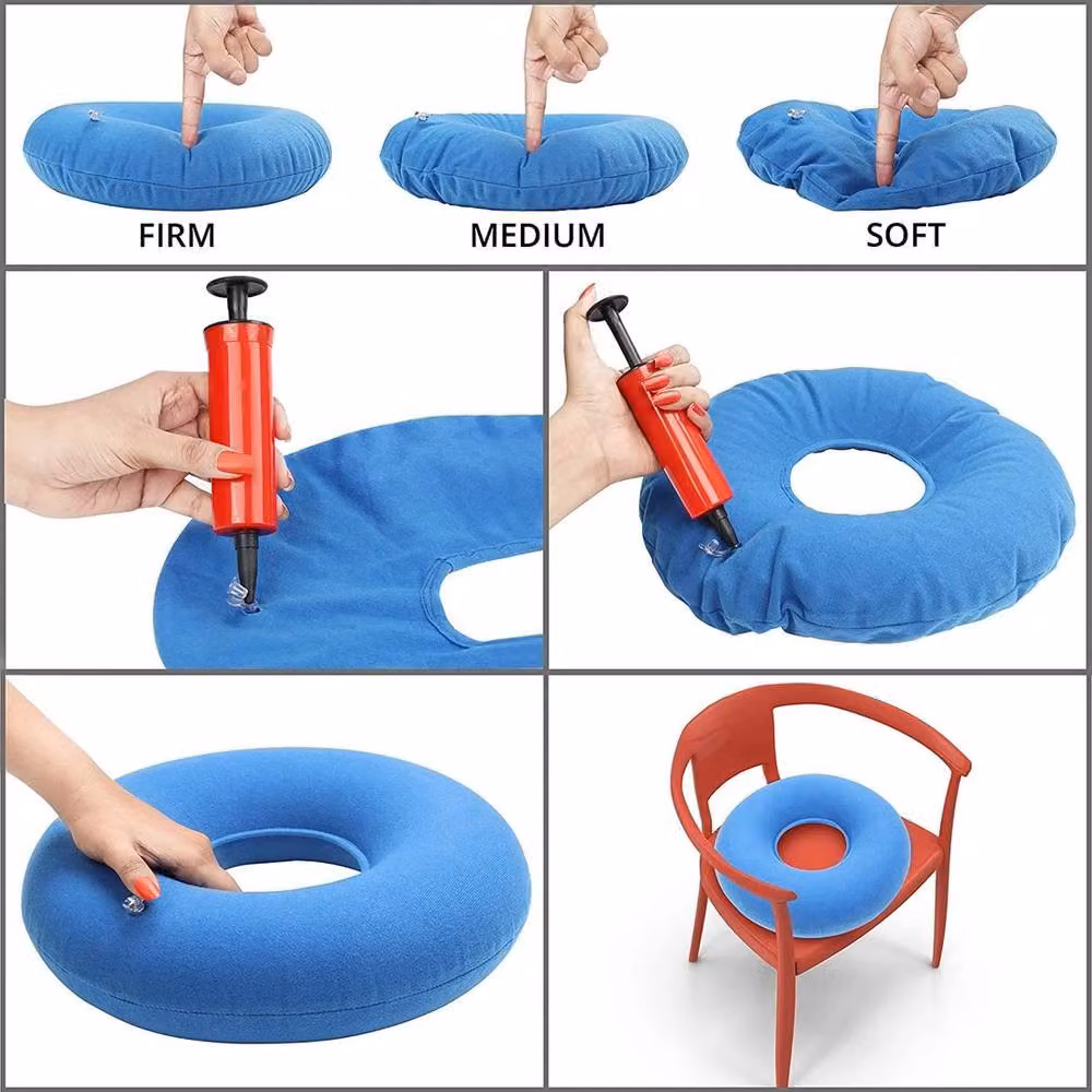 FLAVORA Blue Inflatable Ring Cushion – 4