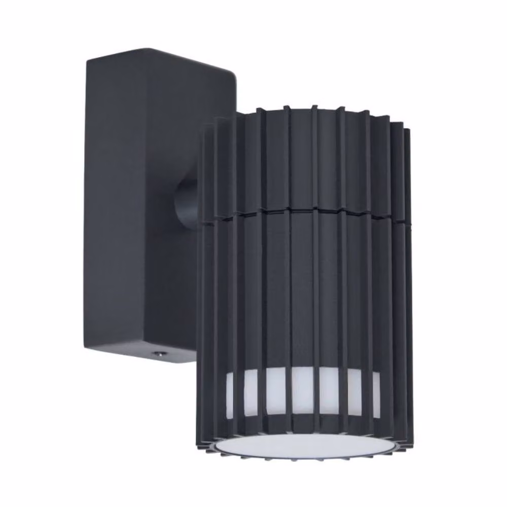 CGC Lighting Lilly Anthracite Dark Grey Ribbed GU10 Down Outdoor Wall Light IP65 – 2