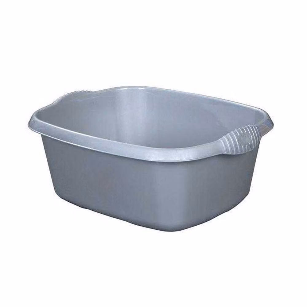 Casa Rectangular Washing Up Bowl in Silver and Grey, 39 cm – 2