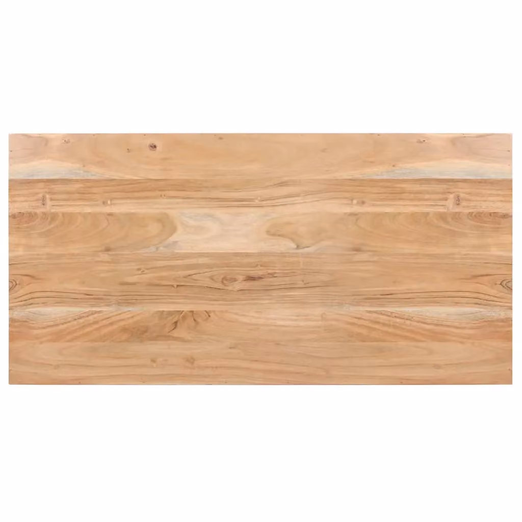 Berkfield Home Rectangular Dining Table in Brown Solid Acacia Wood, W/D/H: 120 x 60 x 76 cm – 3