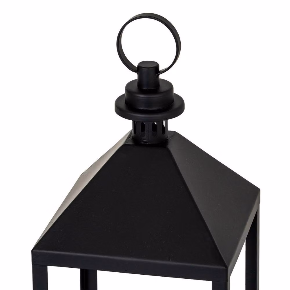 Lemon Pavilion Astra Medium Lantern with Glass Candle Holder, Black, W/D/H: 17 x 17 x 38 cm – 3
