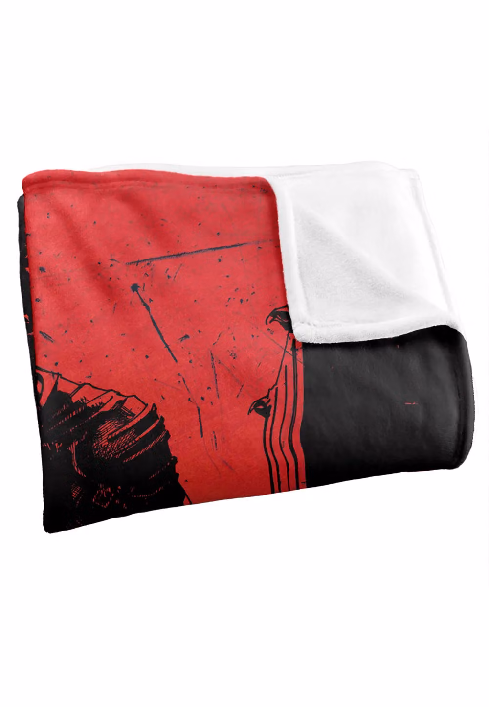 DC Comics The Batman (2022) Jim Lee Art Blanket, White, W: 152 cm, D: 127 cm – 3