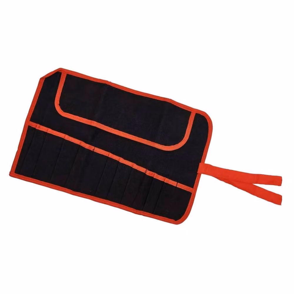VOGREX 12 Pocket Water Resistant Canvas Tool Roll Foldable Storage Pouch in Black – 2