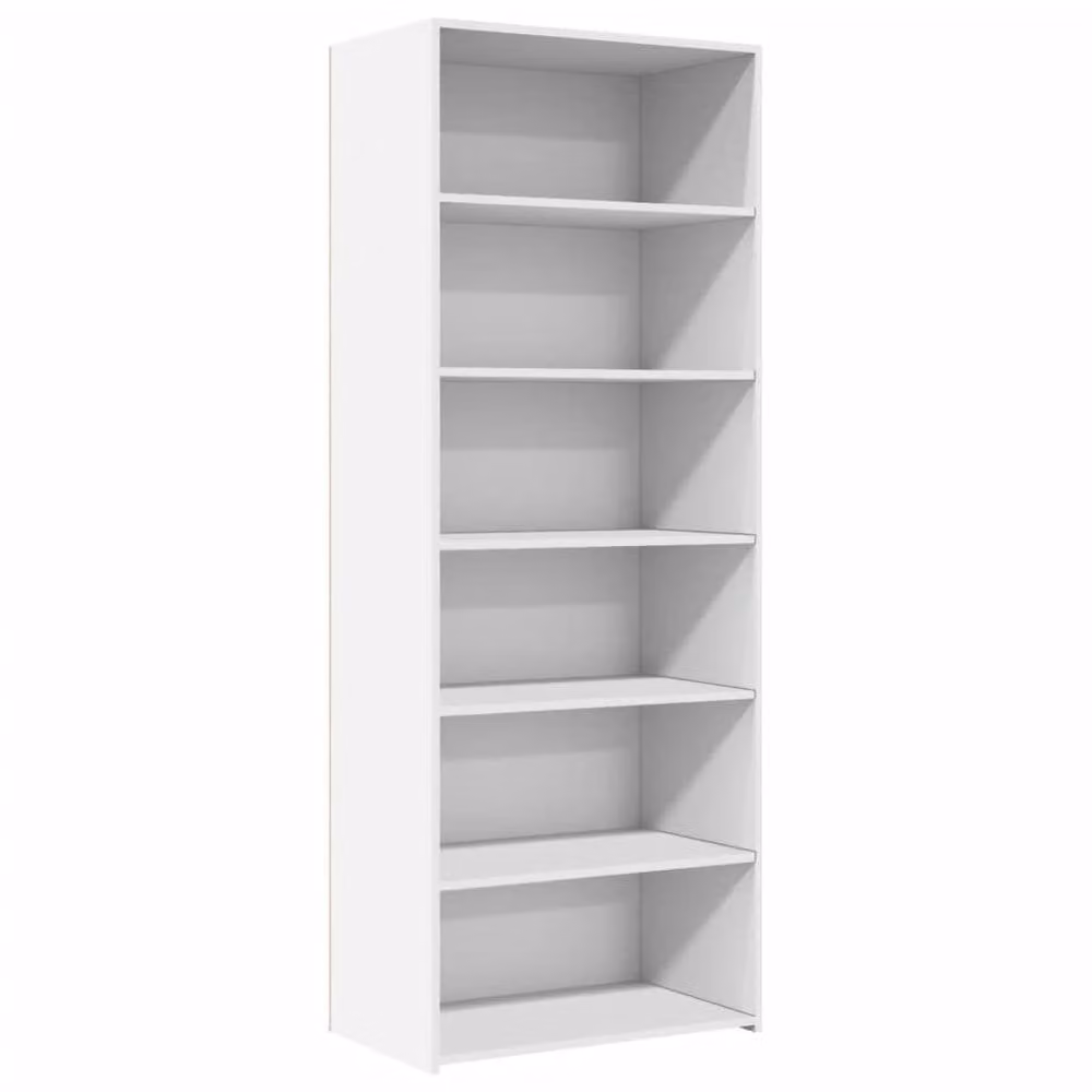 Berkfield Home White Minimalist Highboard in MDF, W/D/H: 70 x 41 x 185 cm