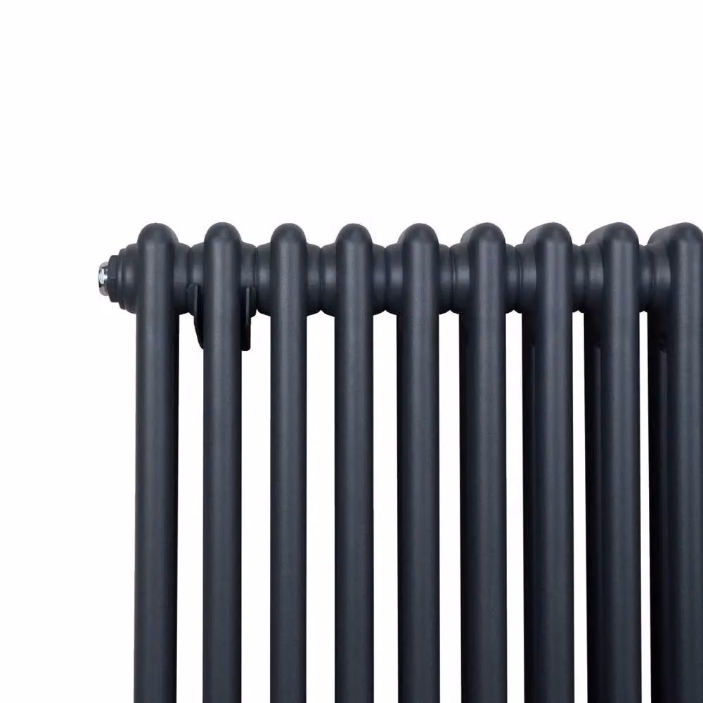 Monstershop Traditional 2 Column Steel Radiator in Anthracite Grey, H 101.2 cm x W 30 cm x D 7 cm – 3