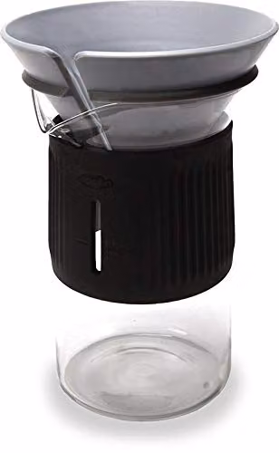 La Cafetiere Seattle 3-Piece Drip Coffee Maker Set with Glass Carafe and Cone in Black – 2