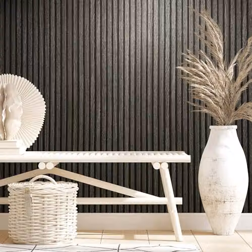 Galerie IE20108 Industrial Effects Black and Anthracite Striped Non-Woven Wallpaper – 3