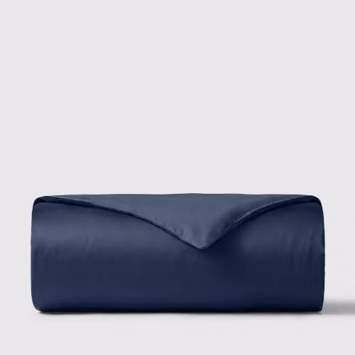Bedable Cotton Sateen Duvet Cover, 460 Thread Count, Blue