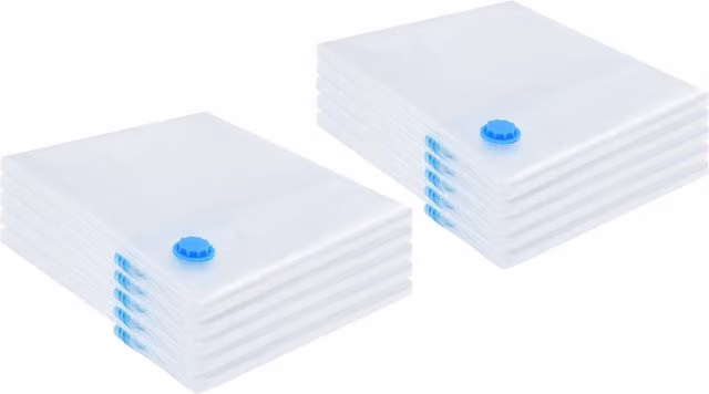 Berkfield Home Vacuum Storage Bags, 10 Pack, Transparent, W: 100 cm x D: 80 cm