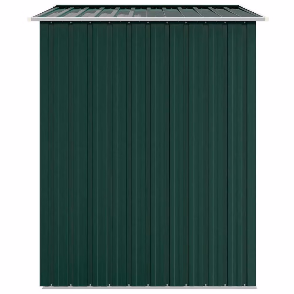 Berkfield Home Green Galvanised Steel Garden Shed with Double Doors and Side Vent, W/D/H: 205 x 129 x 183 cm – 3