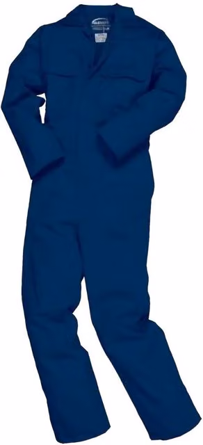 Portwest Men's Bizweld Flame Retardant Coverall Workwear Pack of 2 in Blue, Size: Medium