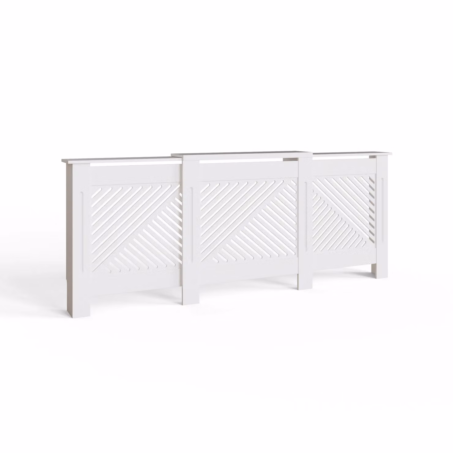 GFW Kobe Chevron Adjustable Radiator Cover in Matt White – 2