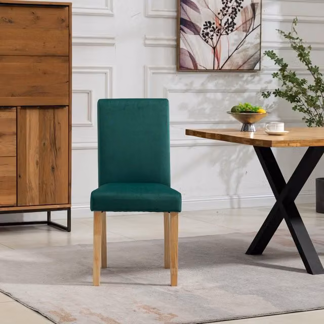 Artemis Home Maiolo Velvet Dining Chairs, Set of 2, Green