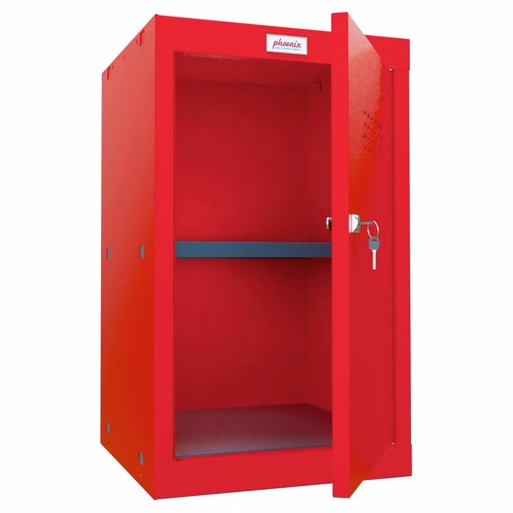 Phoenix Safe Company Size 3 Red Cube Locker CL0644RRK with Key Lock and 87 Litre Capacity – 2