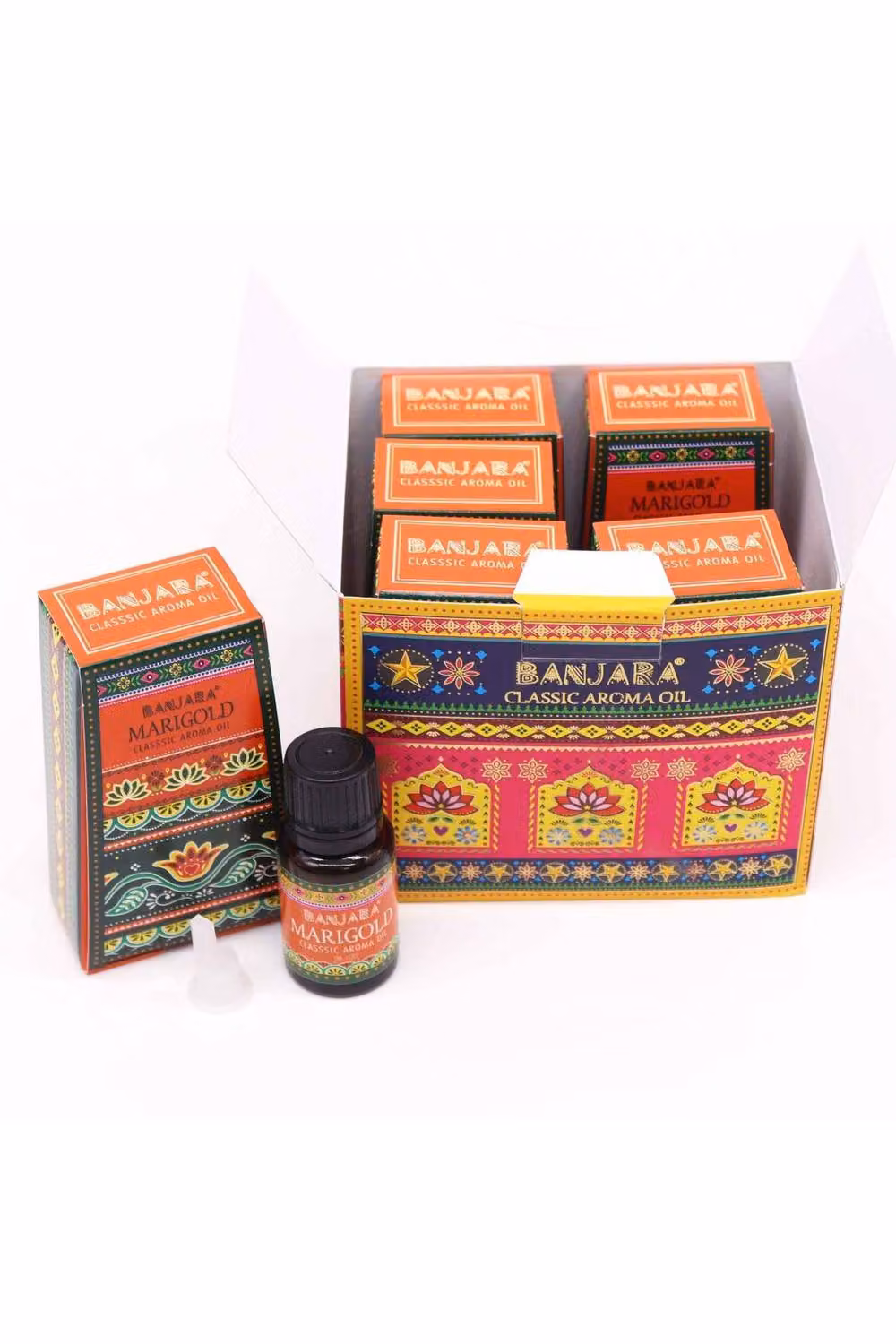 KDMD Banjara Indian Fragrance Oil 10ml - Red Multicolour Floral Marigold Scent – 2