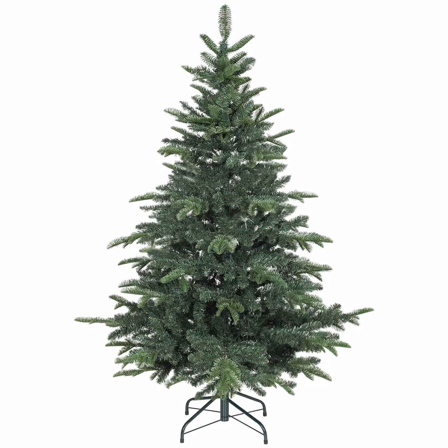 HOMCOM 5ft Green Hinged Christmas Tree with Realistic Branches – 2