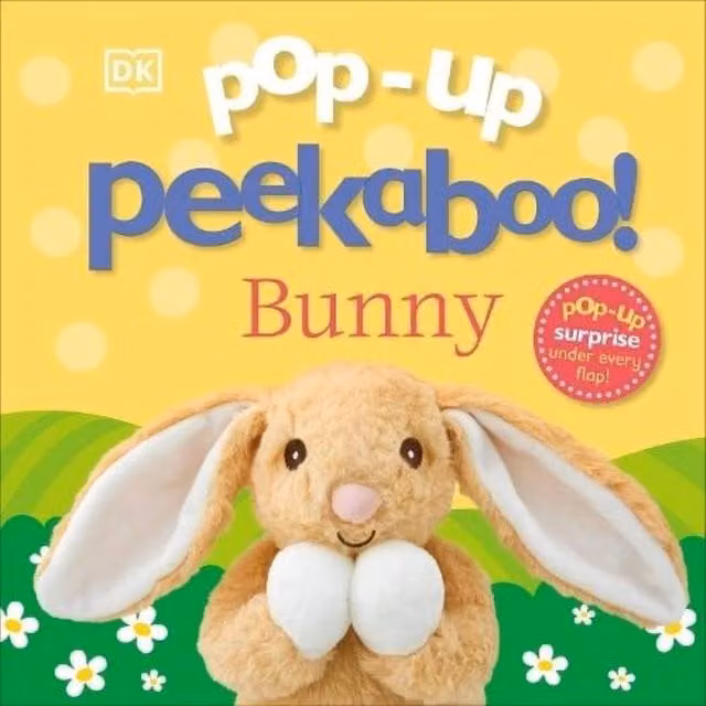 DK Pop-Up Peekaboo Bunny Cardboard Board Book, Multicolour