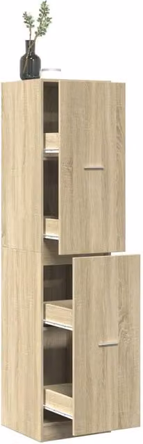 Berkfield Home Apothecary Cabinet in Sonoma Oak Brown, H 174.5 x W 40 x D 41 cm – 1