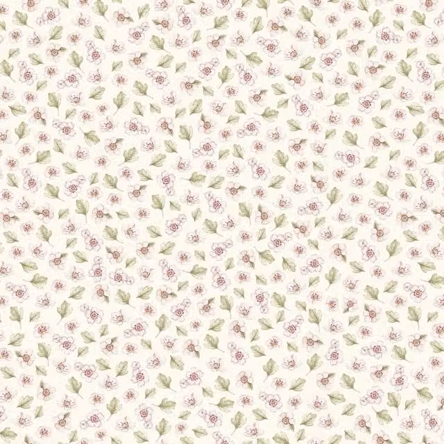 I Love Wallpaper Botanical Floral Apple Blossom Wallpaper in Cream, Yellow and Multicolour
