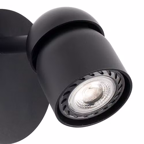 Faro Barcelona Coco Black Metal Adjustable Wall Spotlight with GU10 LED Compatibility – 2