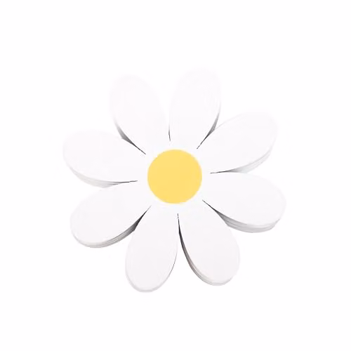 Something Different Wholesale Set of 4 Absorbent Daisy Shaped Coasters in Yellow and White