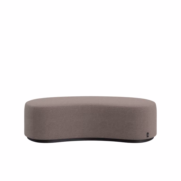 Dome Deco CURVE Stool in Grey Fabric