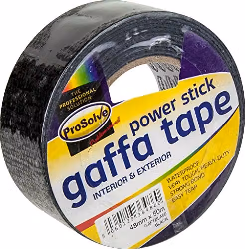 Prosolve Black Cloth Duct Tape, Width: 50 mm