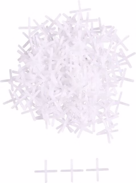 Blackspur White Plastic Tile Spacers, 20x20mm, Pack of 250