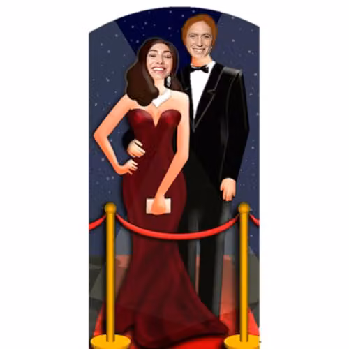 Star Cutouts SC170 Red Carpet Stand Cardboard Cut Out