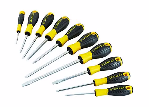 Stanley Essential 10-Piece Manual Screwdriver Set, Yellow – 2